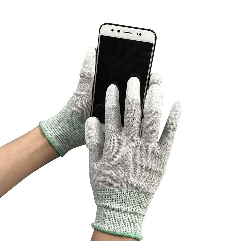 Nylonowa rękawiczka z włókna węglowego ESD